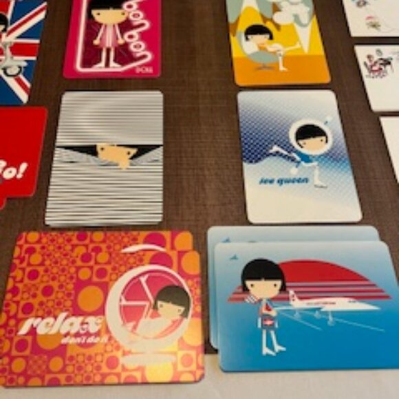 Assorted Japanese Stationery & Vintage Postcards – 60s/70s Mod BonBon Design NEW - Picture 2 of 16